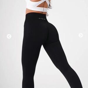 NVGTN solid seamless black leggings